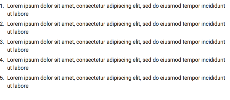 ordered-list example