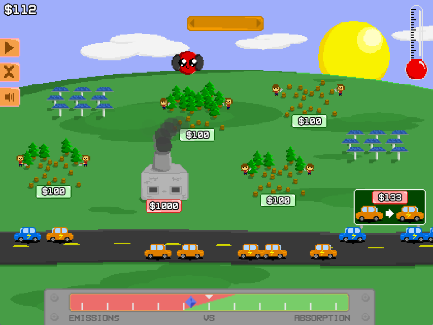Screenshot of OFFSET game.