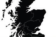 Scottish regions map