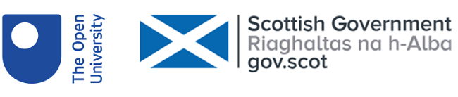 OU and Scottish Government logos
