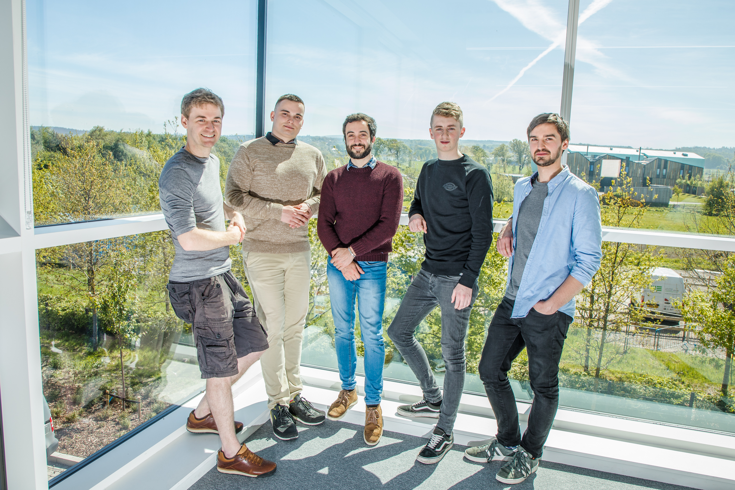 NEXUS participants standing at Inverness Campus